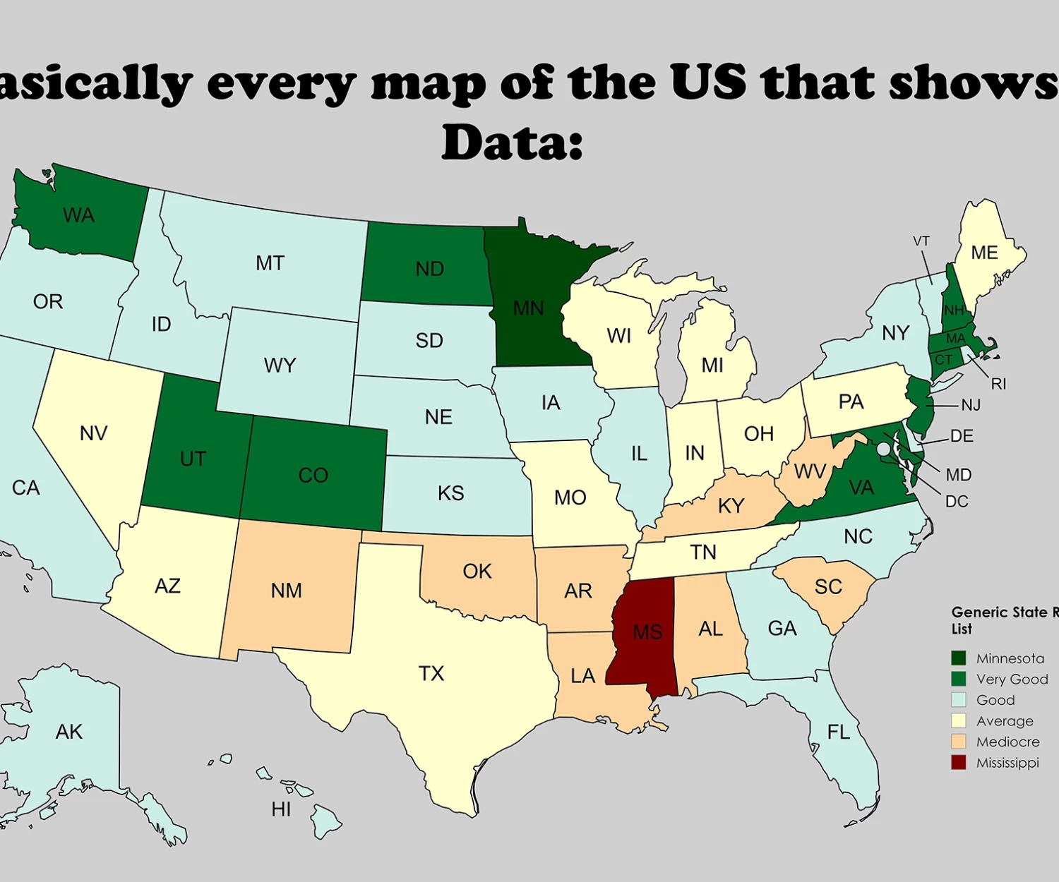 Minnesota ranks high for EVERYTHING!